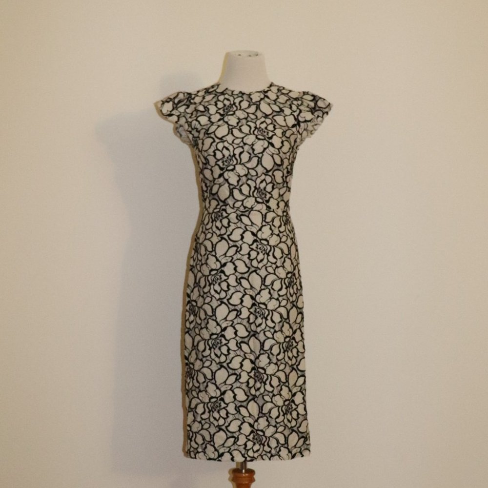 H&M Lace Dress Black and White Size 2